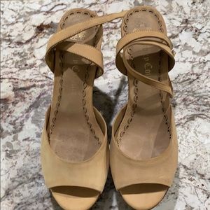 Juicy Couture Nude Wedges